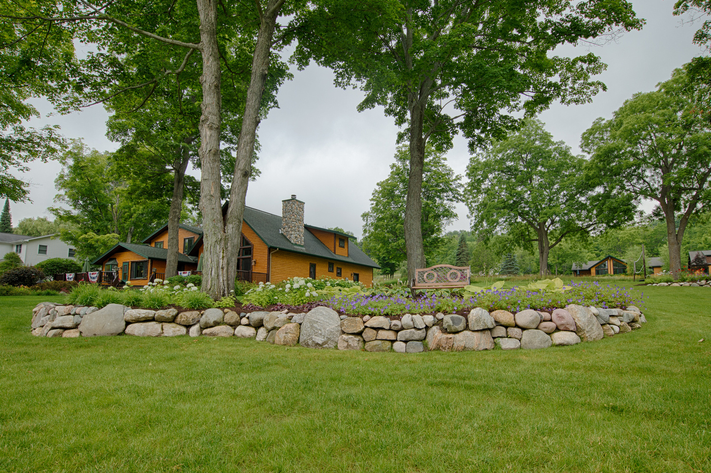 Fieldstone Retaining Wall Design Walloon Lake Michigan